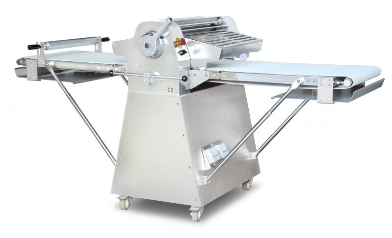 Stainless Steel Floor Model Dough Sheeter with 82-inch Conveyor Length and 0 Stainless Steel Floor Model Dough Sheeter with 82-inch Conveyor Length and 0.5 HP